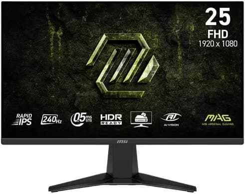 MSi MAG 255F X24 25" 240Hz FHD IPS Gaming Monitor