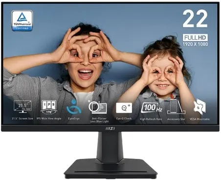 MSI PRO MP225 21.5" 100Hz IPS FHD Monitor