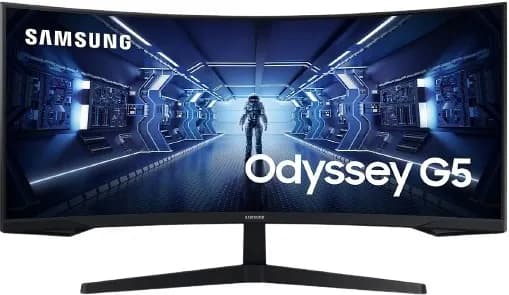 Samsung 34" G55T UWQHD, 165Hz Curved Odyssey Gaming Monitor (LC34G55TWWPXEN)