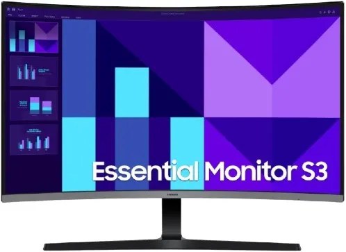 Samsung S3 32" 1500R Curved 100Hz Essential FHD Monitor - LS32D392GAMXUE