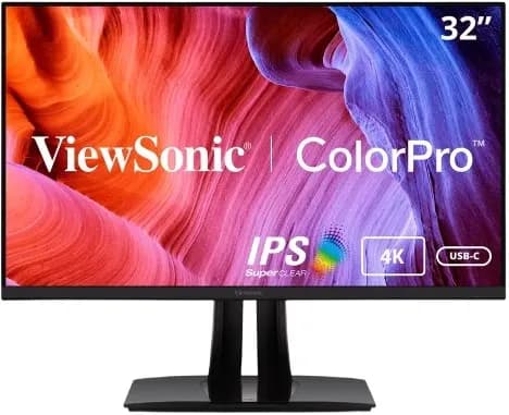 ViewSonic VP3256-4K 32'' Frameless Ergonomic Professional Monitor