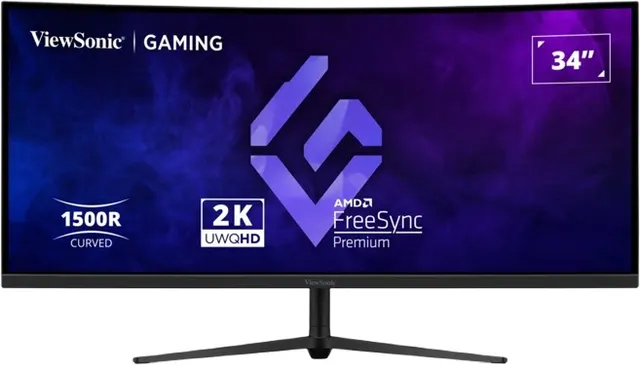 ViewSonic VX3418C-2K 34” UWQHD 180Hz Curved Gaming Monitor